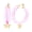 PINK, variant on Butterfly Charm Lucite Hoops