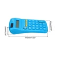 thumbnail image 2 of Uxcell Small Pocket Calculator Home Office Handheld Calculator 8 Digit Display Light Blue, 2 of 6