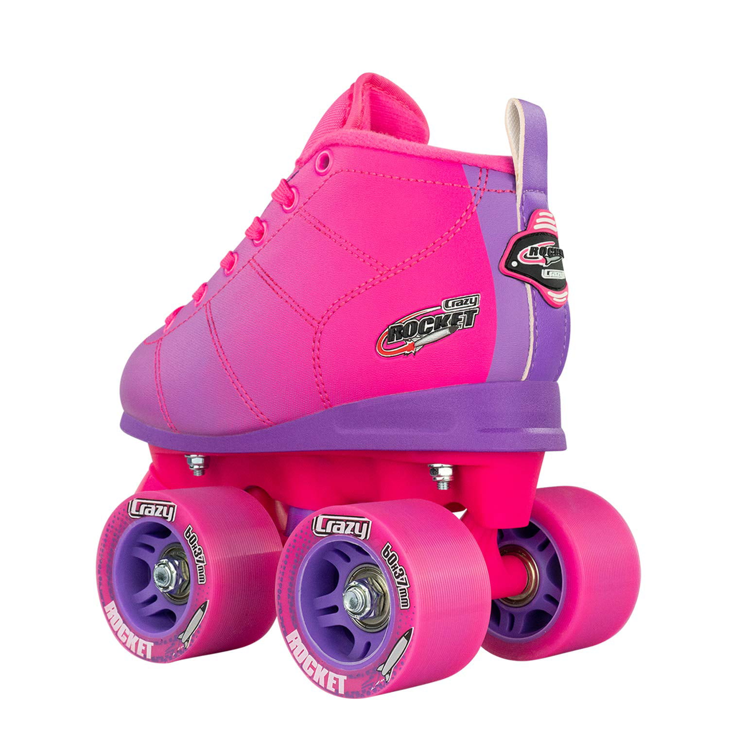 Available in Two Great Beginner Kids Quad Skates Crazy Skates Rocket Roller Skates for Girls and Boys 