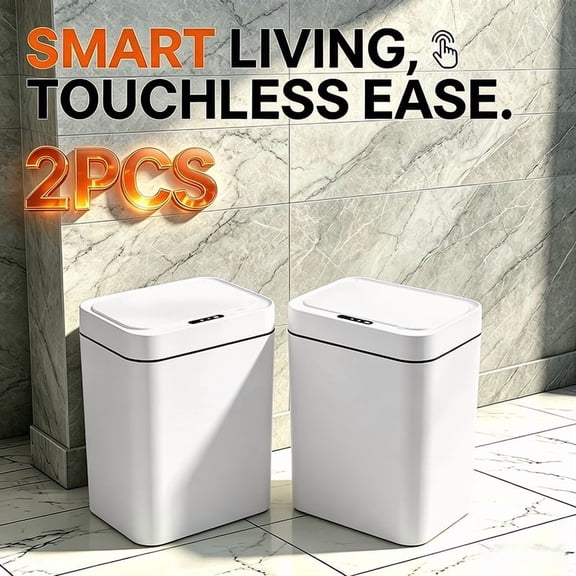 Smart Motion Sensor Trash Can,2PCS