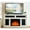 Ameican White Oak, variant on Tv Stand With Fireplace And Vintage Character - 65" Compatible, White Console Artistic Flair Stand,