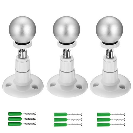 Security Pass Holder - 3-pack Outdoor/Indoor Magnetic Ball Wall Mount Holder for Arlo, Arlo Pro, Arlo Pro 2 Security Camera