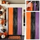 thumbnail image 4 of Cortina de Lluvia para Decoración de Fiesta de Halloween | 2 M X 1 M con Fondo Brillante Naranja, Morado y Negro | Autoadhesiva y Reutilizable para Cumpleaños y Eventos Temáticos, 4 of 7