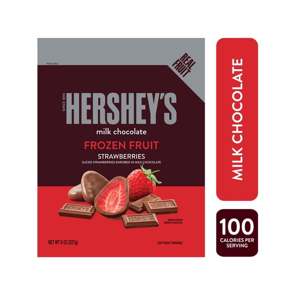 HERSHEY'S Milk Chocolate Covered Strawberry, 8oz (Frozen)