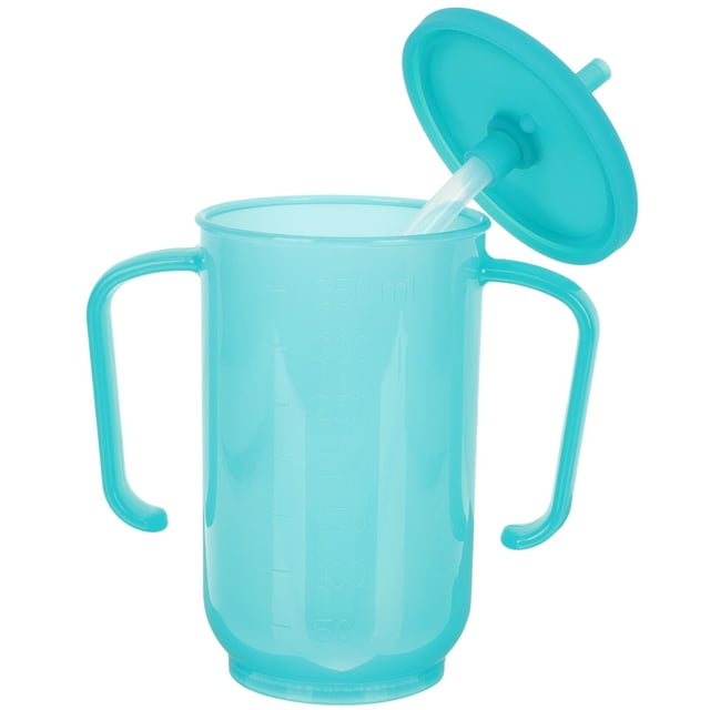 Vaso de pajita para alimentación líquida para pacientes postrados en cama Vaso de alimentación para convalecientes Vaso de alimentación para personas con discapacidad