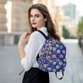 thumbnail image 6 of FORMRS Mini Backpack Purse for Women Travel Daypack Casual Shoulder Bag, Blue Colorful Candies, 6 of 7
