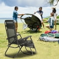 thumbnail image 4 of BestMassage 2 Pack Utility Tray Steel Zero-Gravity Chair - Black and Gray, 4 of 7