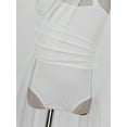 thumbnail image 7 of iiniim Kids Girls Halter Cutouts Modern Lyrical Dance Leotard Tulle Dress Ballet Latin Jazz Ice Skating Ivory 16, 7 of 7