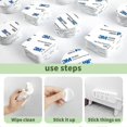 thumbnail image 4 of Ruban Adhésif Double Face Extra Fort, 128 Pcs Bande Adhésive Double Face Blanche, Carrés et Ronds Adhésif de Montage Fort, 4 of 5