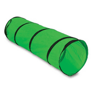 Angle View: Jackson Galaxy Cat Crawl Mesh Tunnel Cat Toy, Green