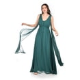 thumbnail image 1 of Vestido de noche multiformas Roman Fashion /Juvenil, 2001 (Verde botella) verde oscuro 2X, 1 of 8