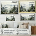 thumbnail image 4 of Designart "Misty Mountain Pinescape I" Floral Floater Framed Wall Art Print, 4 of 7