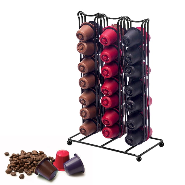 Soporte Para Cápsulas De Café Estante Vertical De Metal Para Cápsulas De Café Con 42 Cápsulas De Café Methold HA026275-02