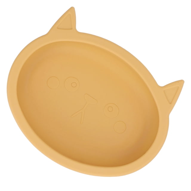 Cuenco Portátil con Forma de Gato de Dibujos Animados Cuenco para bebé con Ventosa Cuenco de Comida de Silicona Suave para Niños Pequeños para Comedor ANGGREK Otros