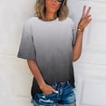 thumbnail image 2 of Giftesty Womens Plus Size Clearance Women's Summer Loose Printing Short Sleeve Crew-Neck T-Shirt Casual Tee Tops, 2 of 5