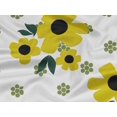 thumbnail image 5 of oneOone Rayon Yellow Fabric Floral & Geometric Sewing Material Print Fabric By The Yard 56 Inch Wide, 5 of 5