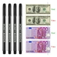 thumbnail image 3 of 12pcs Counterfeit Pen Fake Money Detector Markers for EURO USD RMB and Other Countries Bills Cash Check-Gold for Real, Black for Fake Easy and Fast to Use, 3 of 6