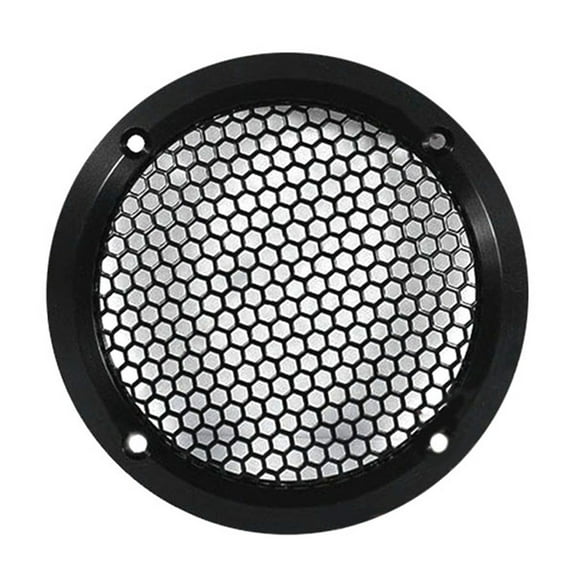 HOT Aluminum Car Tweeter Speaker Grill Cover, 3.5 Inch, Full Metal Mesh Grille for Audio Enhancement Black