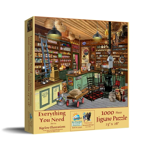 SUNSOUT INC - Everything - 1000 pc Jigsaw Puzzle by Artist: Bigelow Illustrations - Finished Size 23" x 28" - MPN# 31440