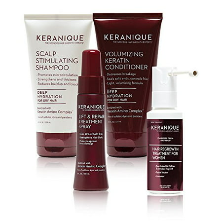 Keranique Deluxe Regrowth Hair System Kit (Best Hair Regrowth System For Women)