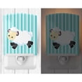 thumbnail image 2 of Sheep on Blue Stripes Ceramic Night Light, 2 of 2