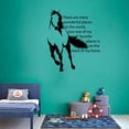 thumbnail image 2 of On The Back Of My Horse Equestrian Quote Jumper Horse Jumping Horse Quotes Saying Wall Art Sticker Designs Vinyl Stickers For Home House Walls Rooms Window Bedroom Decoration Size (30x30 inch), 2 of 3