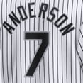 thumbnail image 3 of Camisetas de béisbol de la famosa marca Chicago con bordados para hombres, mujeres y jóvenes, personalizadas #7 ANDERSON #10 MONCADA #35 THOMAS #72 FISK, 3 of 4