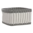 thumbnail image 3 of HUBERT Grey and White Storage Basket - 12"L x 12"W x 6 1/2"H, 3 of 3