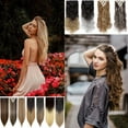 thumbnail image 1 of MY-LADY 8PCS Synthetic Clip in Hair Extensions Double Weft Full Head HairPiece Long Wavy Curly Natural Black Brown Blonde, 1 of 8