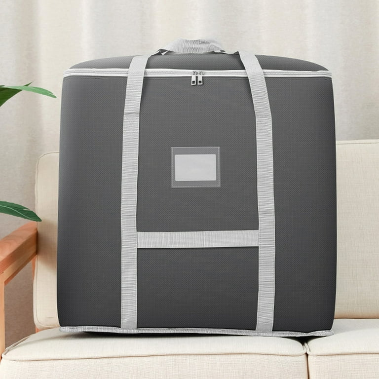 LINASHI Multiple Compartments Storage Bag Clothes Storage Bag with Labeled Pockets Durable Foldable Space saving Quilt Blanket Storage Bag for Sorting Walmart