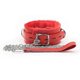 thumbnail image 5 of Furry Goth O-Ring Chain Punk Slave Leash Choker PU Rose Leather Collar Detachable Metal Collars Protect Neck for Women Men, 5 of 5