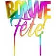 thumbnail image 1 of Cake Top Bonne Fete Rainbow Acr, 1 of 2