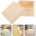 thumbnail image 3 of Pungan unfinished wood box 2pcs Unfinished Wood Box Mini Wooden Box Blank Box Unfinished Storage Box for Jewelry Gift,3.15"X3.15"X1.77", 3 of 10