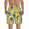 thumbnail image 3 of Men's The Simpons (1) Quick Dry Summer Swim Trunks Board Shorts Beach Bathing Suit Large, 3 of 9