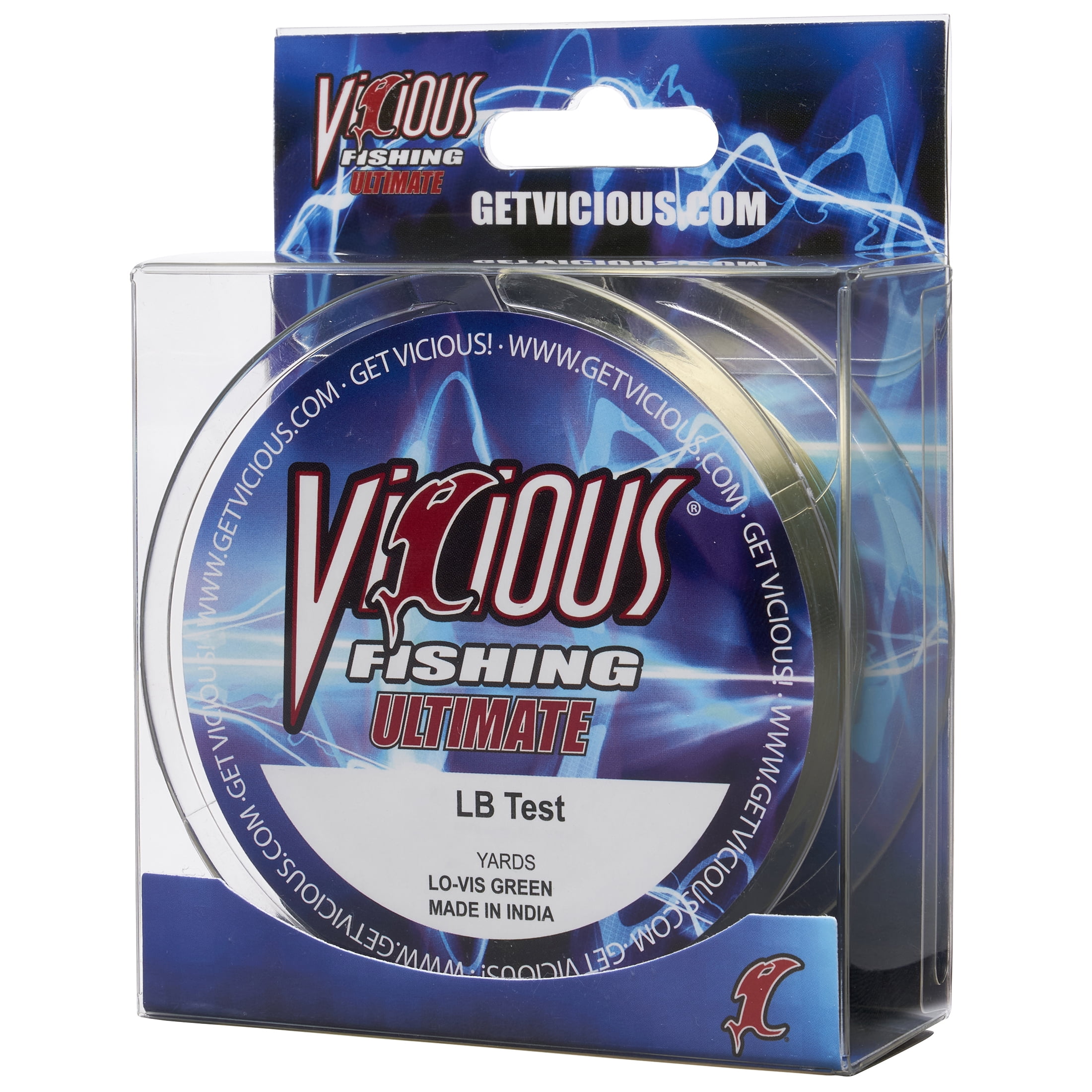 Vicious Fishing Ultimate Fishing Line, LoVis Green, 12lb test, 330