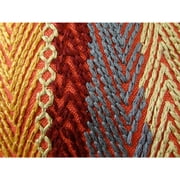 Plutus Red Earth Handmade Throw Pillow-Color:Multi,Size:12 x 20