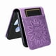 thumbnail image 3 of Funda tipo cartera GANGXUN para Samsung Galaxy Z Flip 4 , diseño girasol, cuero PU, soporte, cierre magnético, tarjetero, 3 of 5