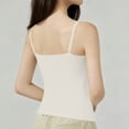 thumbnail image 5 of Inverlee Womens Solid Color Slim Fit Crewneck Tops Sleeveless Thermal Tanks with Built-in Pads Pullover Casual Fashion Shirts Cami, 5 of 7