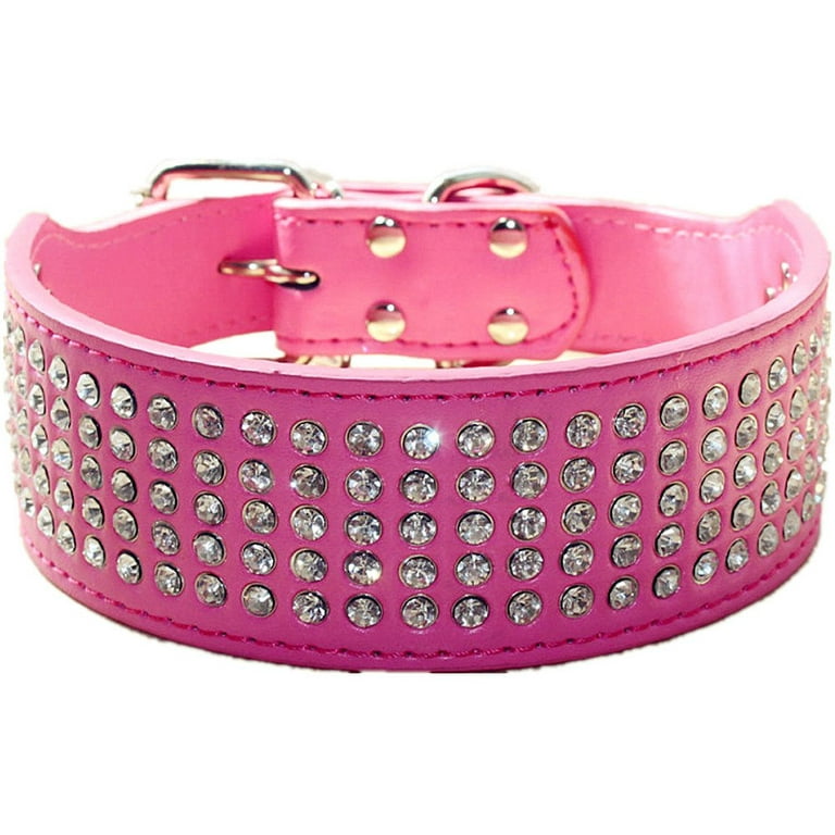 Hot Pink Spiked Dog Collar