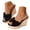 Black, variant on Womens Espadrilles Wedge Sandals Platform Slip on Bow Slides Open Toe Summer Mules Shoes Ladies Sumer Travel Beige 9.5