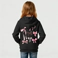 thumbnail image 6 of KyCheLot Girls Casual Hoodies Cute Bow Print Trendy Long Sleeve with Front Pocket Warm Loose Sweatshirts 2-14 Years, 6 of 6