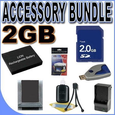 BigVALUEInc Accessory Saver 2GB NB-2L Lithium Ion Battery/Rapid External Charger Bundle for Canon Powershot G7 G9 Camer