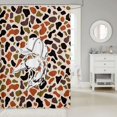 thumbnail image 2 of Manfei Retro Duck Camo Shower Curtain 72Wx72L, Countryside Camouflage Shower Curtain 72Wx72L, Wheat Orange, 2 of 5