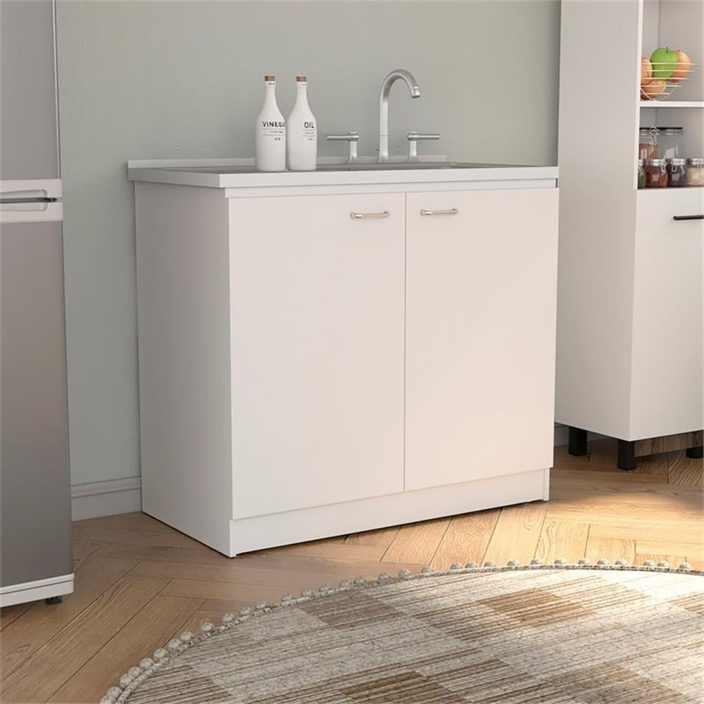 Tuhome Napoles Utility Sink White MDF