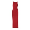 thumbnail image 7 of Mifsaly Bodycon Maxi Dresses for Women Notch Neck Sleeveless Fitted Tank Dress Stretchy Casual Summer Night Out Club Party Evening Gowns Red,XXL, 7 of 7