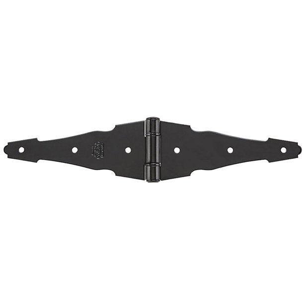 National Hardware 6 in. L Black Ornamental Strap Hinge 1 pk Walmart