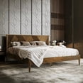 thumbnail image 5 of RORNS Panthera Solid Wood Platform Bedframe With Headboard - King - Walnut, 5 of 8