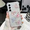 thumbnail image 2 of for Samsung Galaxy A16 Glitter Case, Girly Woman Cute Butterfly Pattern Shockproof Protective Soft Flexible TPU Shiny Stars Sparkle Anti-Scratch Bling Phone Cover for A16 5G, Purple Butterfly, 2 of 7
