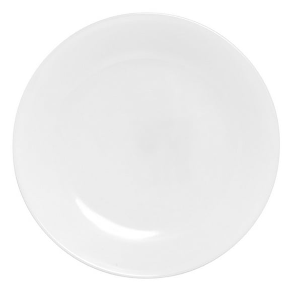 Corelle Winter Frost White 8.5" Glass Salad Plate, 8.5" White Round Lunch Plate