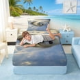 thumbnail image 5 of Manfei Baby Seal Twin Sheet Sets for Kids Boys and Girls, Arctic Animal Bedding 3 Pieces, 1 Flat Sheet, 1 Fitted Sheet and 1 Pillowcase, 5 of 6